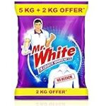 Mr. White Detergent Powder 5 Kg with Free 2 Kg | Whiteness Boosters gives Ultimate Whiteness | No Bleach formula keeps colour Mr. White Detergent Powder 5 Kg with Free 2 Kg | Whiteness Boosters gives Ultimate Whiteness | No Bleach formula keeps coloured clothes bright and Safe | For Bucket Wash & Top Load Washing Machines 4.2 out of 5 stars 37,137 5% off Republic Day Sale ₹520.00 (₹74.29/kg) M.R.P: ₹545.00 Get it by Wednesday, January 24 FREE Delivery by Amazon
